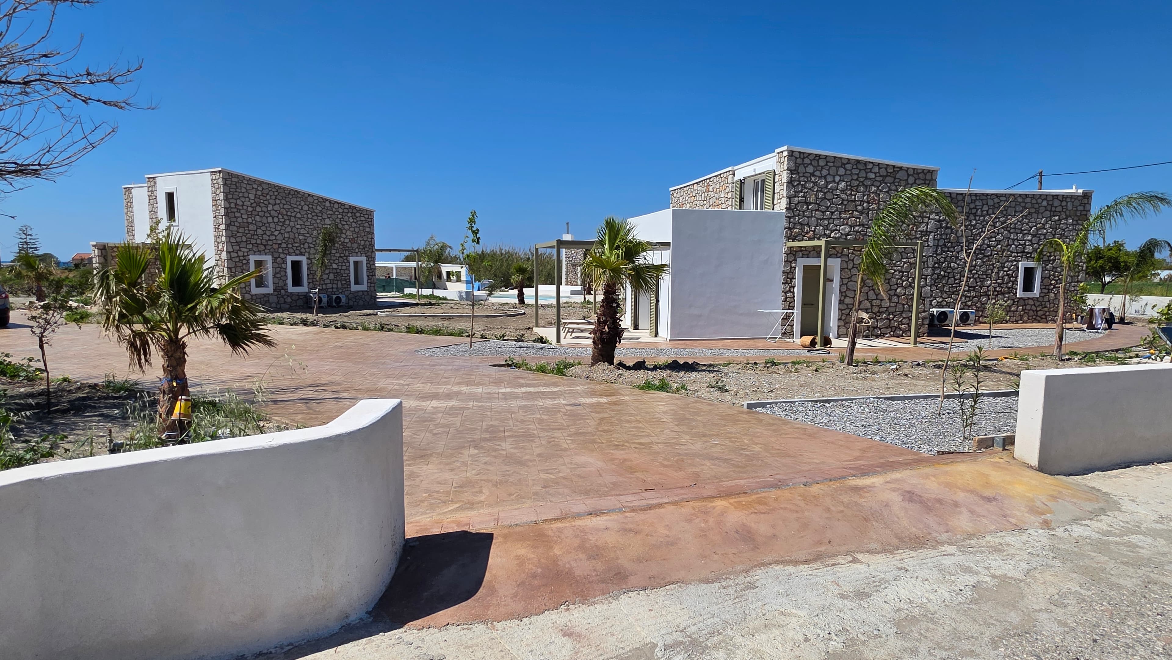 Two stone lodges